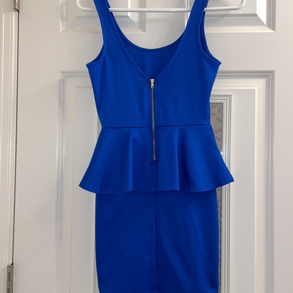 Blue Forever 21 Peplum Homecoming/ Party Dress - Picture 2 of 3